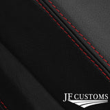 DARK RED STITCH LEATHER CENTRE CONSOLE COVER FOR RANGE ROVER L320 SPORT 05-13