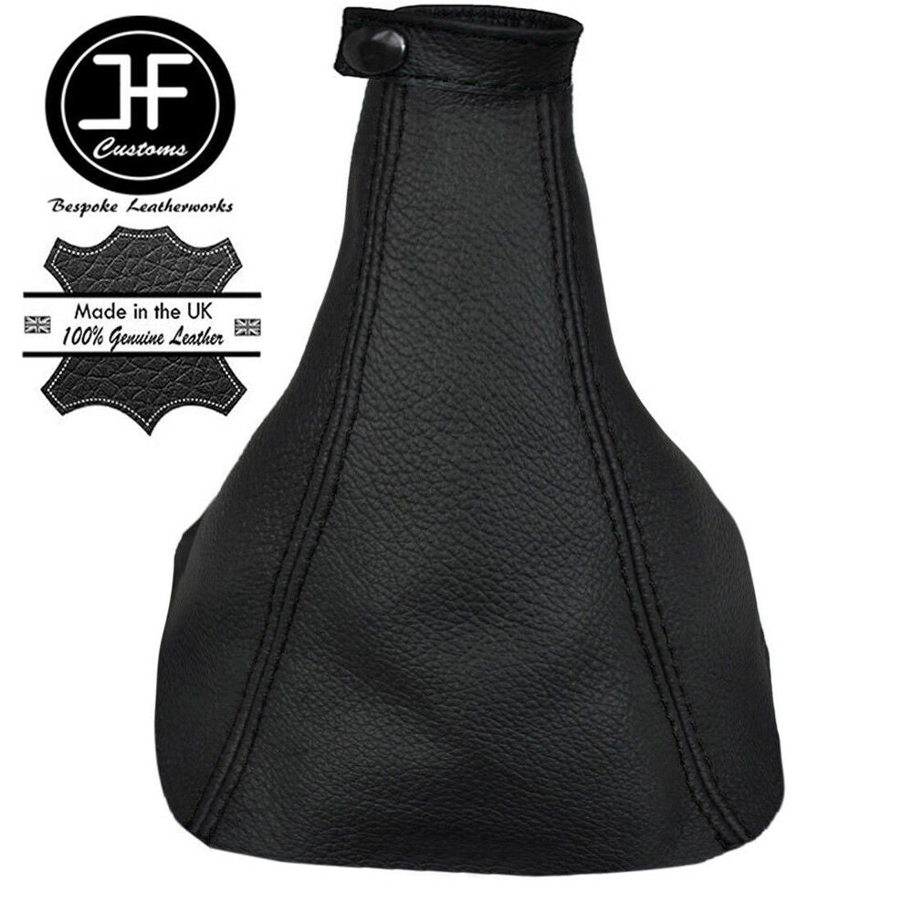 BLACK STITCH LEATHER GEAR GAITER WITH CLIP TOP FOR VAUXHALL OPEL INSIGNIA 08-16