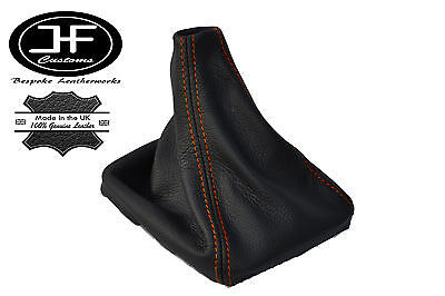 ORANGE STITCH LEATHER MANUAL GEAR GAITER SHIFT BOOT FITS VOLVO S70 V70 1996-2007