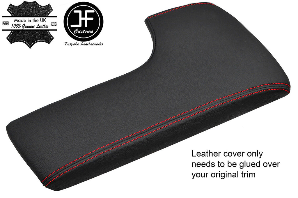 RED STITCHING ARMREST LID REAL LEATHER COVER FITS LEXUS IS250 IS350 2014-2017