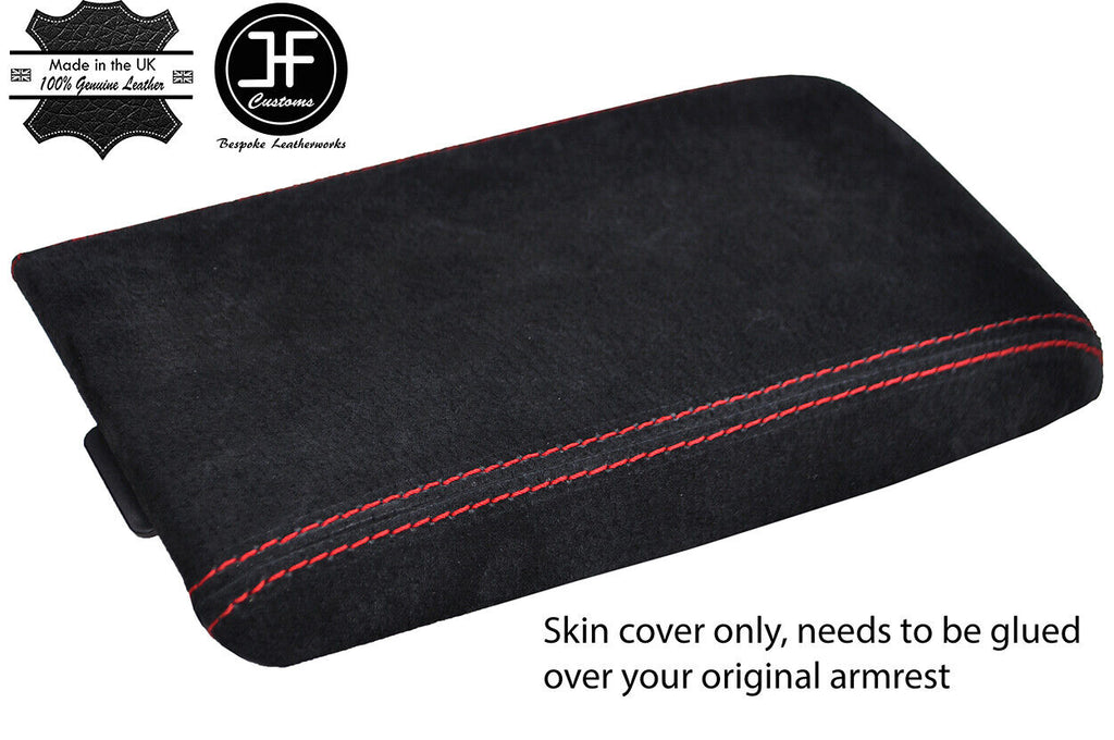 RED STITCH REAL SUEDE ARMREST COVER FITS NISSAN S15 200SX SILVIA 1999-2003
