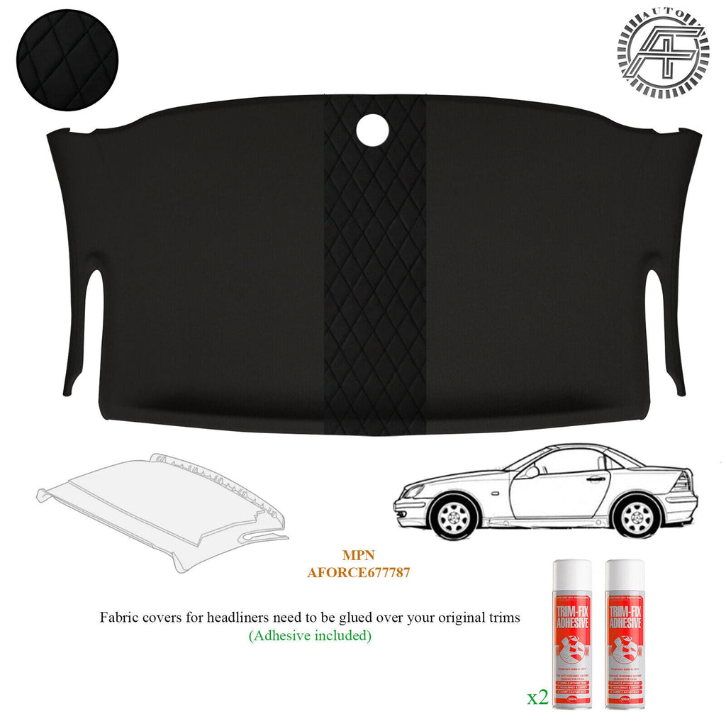 LUXE SUEDE HEADLINER COVER FITS MERCEDES SLK R171 2004-2011 CUSTOM NEW