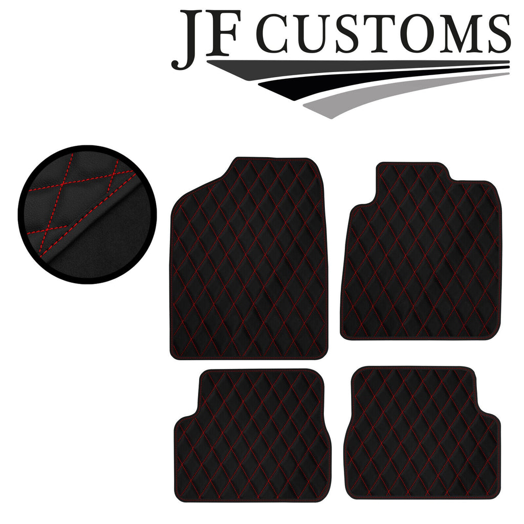 RED DIAMOND STITCH VINYL 4X TAILORED FLOOR MAT CARPETS FOR TOYOTA CELICA 99-05