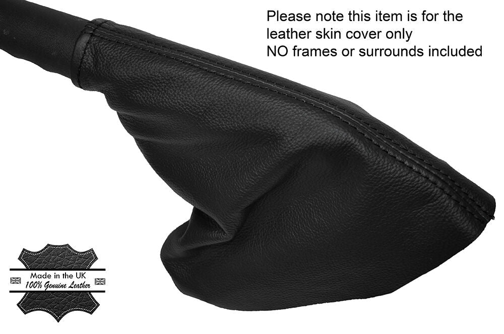 BLACK STITCH LEATHER SKIN HANDBRAKE GAITER FITS BMW MINI COOPER F55 F56 14-16