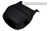 BLACK STITCH STEERING WHEEL SHROUD SKIN COVER FITS LAND ROVER DISCOVERY 1 89-94