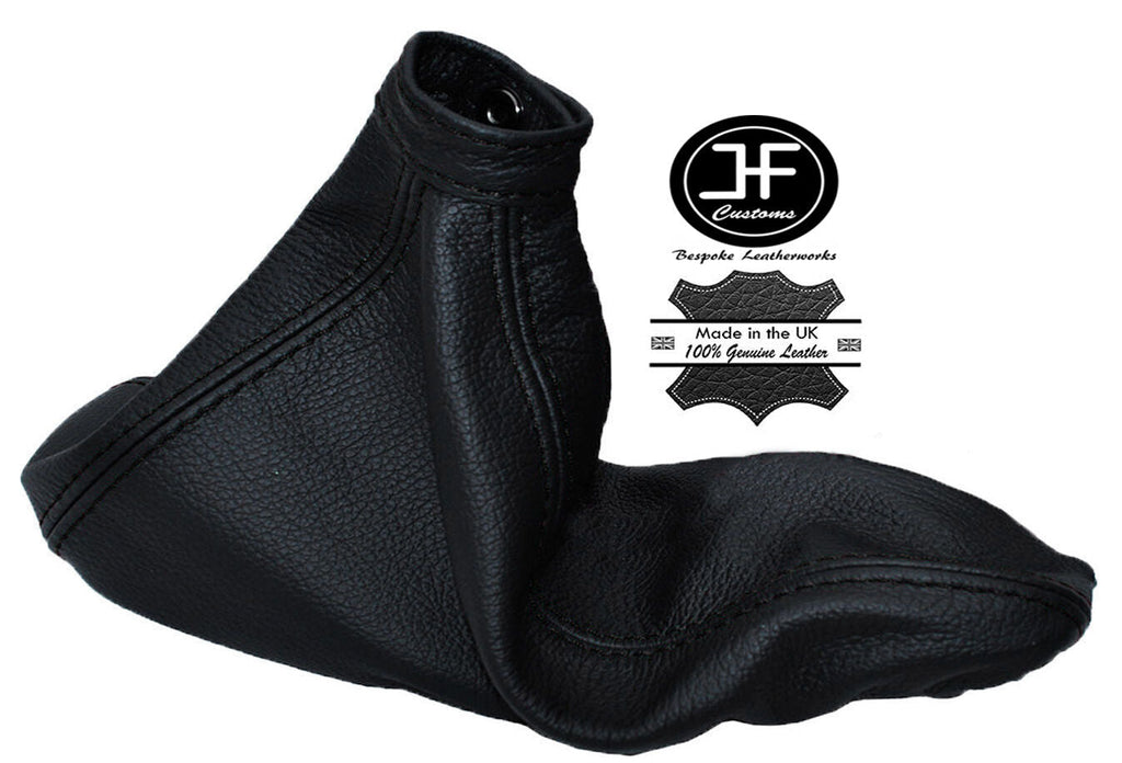 BLACK STITCH REAL LEATHER HANDBRAKE GAITER FITS ALFA ROMEO 156 1998-2002