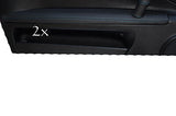 FITS FIAT COUPE LEATHER 2X DOOR ARMREST COVERS blue stitch CUSTOM NEW MADE IN UK