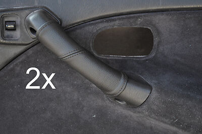 black stitch FITS HONDA CIVIC HATCHBACK 95-00 2X DOOR HANDEL LEATHER COVERS