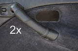 black stitch FITS HONDA CIVIC HATCHBACK 95-00 2X DOOR HANDEL LEATHER COVERS