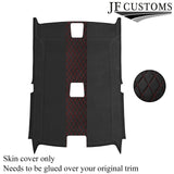 DSG2 RED STITCH D GREY LUXE SUEDE HEADLINER COVER FOR BMW E92 COUPE 06-13 JF2