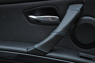 BLUE STITCH FITS BMW E90 E91 E92 E93 05-11 1X PASSENGER DOOR HANDLE COVER STYLE2