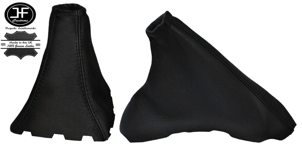 BLACK STITCH FOR OPEL VAUXHALL OMEGA C 1999-2003 GEAR HANDBRAKE GAITER LEATHER
