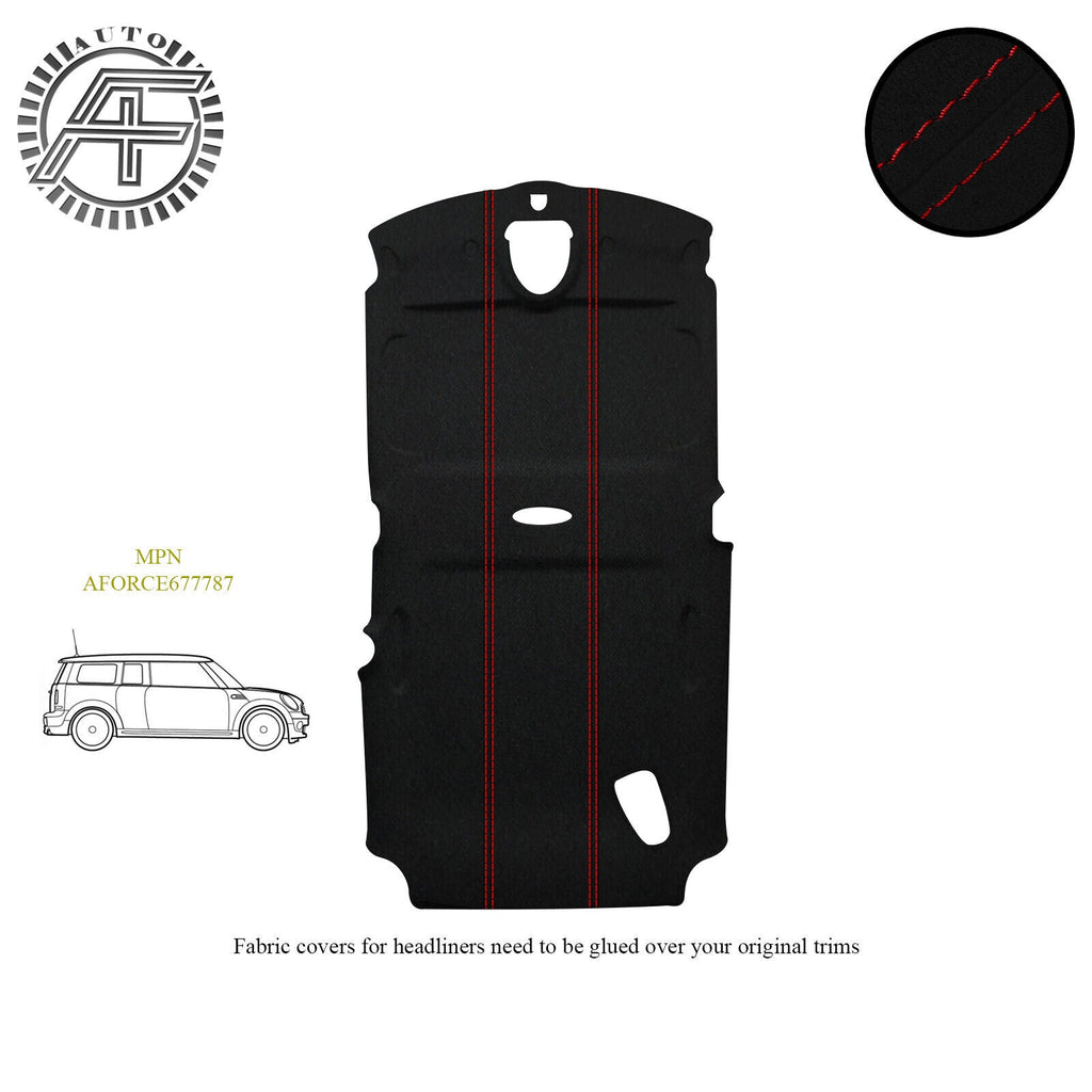 LUXE SUEDE HEADLINER COVER FITS MINI COOPER CLUBMAN R55 3 DOOR HATCHBACK 07-14