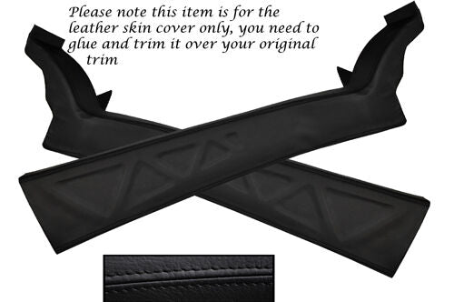 BLACK STITCH FITS VAUXHALL OPEL VX220 VX 220 TURBO SPEEDSTER 2X DOOR SILL COVER