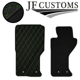D GREEN DIAMOND VINYL 2X TAILORED FLOOR CARPETS FOR MAZDA MX5 MK4 15-18 JF1