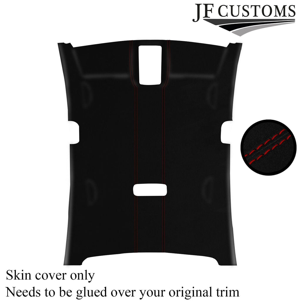 DARK RED STITCH LUXE SUEDE HEADLINER COVER FOR VW PASSAT CC 09-17 5 DOOR