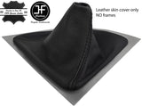 BLACK & BLACK TOP GRAIN LEATHER GEAR GAITER FOR BMW 1 SERIES E81 E82 E87 E88