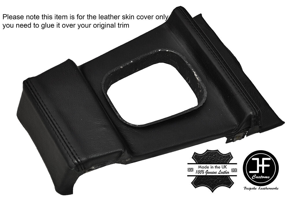 BLACK STITCHING MANUAL GEAR SURROUND LEATHER COVER FITS BMW E10 2002 1802 Tii