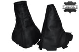 BLACK STITCH LEATHER GEAR & HANDBRAKE GAITERS FITS DAEWOO KALOS CHEVROLET AVEO