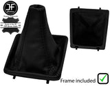 BLACK STITCH LEATHER MANUAL GEAR GAITER +PLASTIC FRAME FOR CITROEN XANTIA 93-03