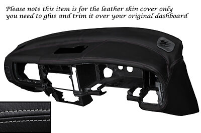 GREY STITCH DASH DASHBOARD LEATHER SKIN COVER FITS MITSUBISHI L200 K74 98-06