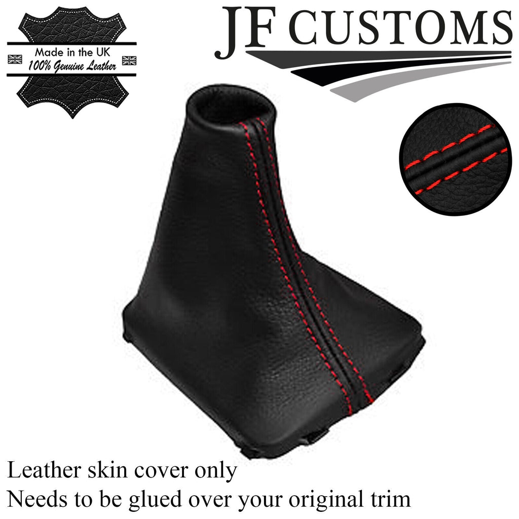 RED STITCHING FITS VOLVO XC60 2008+ LEATHER GEAR GAITER CUSTOM NEW MADE IN UK