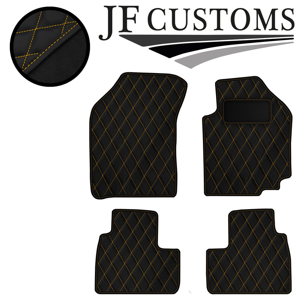 YELLOW DIAMOND VINYL 4XTAILORED FLOOR CARPET FOR SUZUKI SWIFT AUTO 05-10 JF1