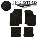 YELLOW DIAMOND STITCH VINYL 4X TAILORED FLOOR CARPETS FOR GOLF MK3 92-97 JF1