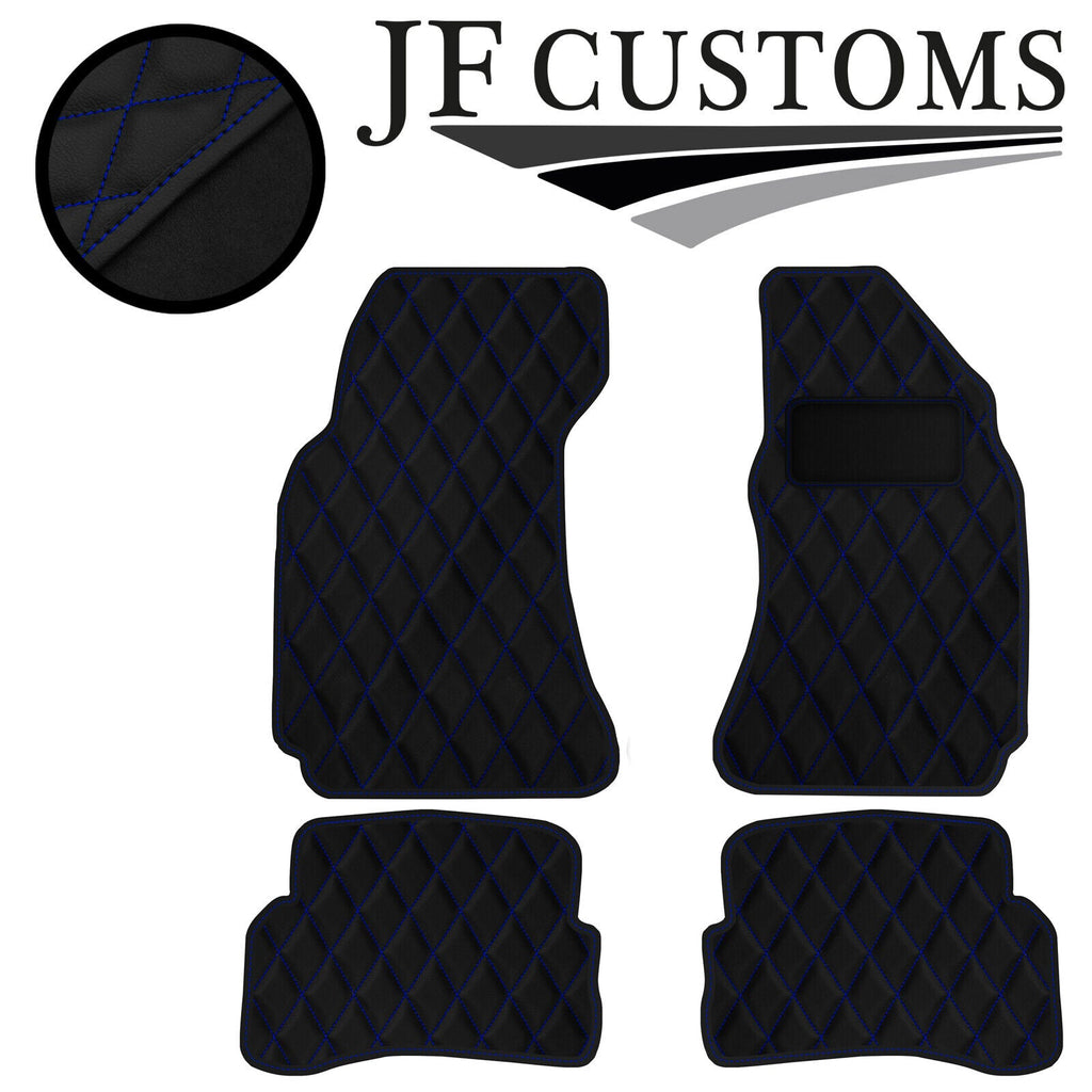 BLUE DIAMOND STITCH VINYL 4XTAILORED FLOOR CARPET FOR VW PASSAT B5 00-05 JF1