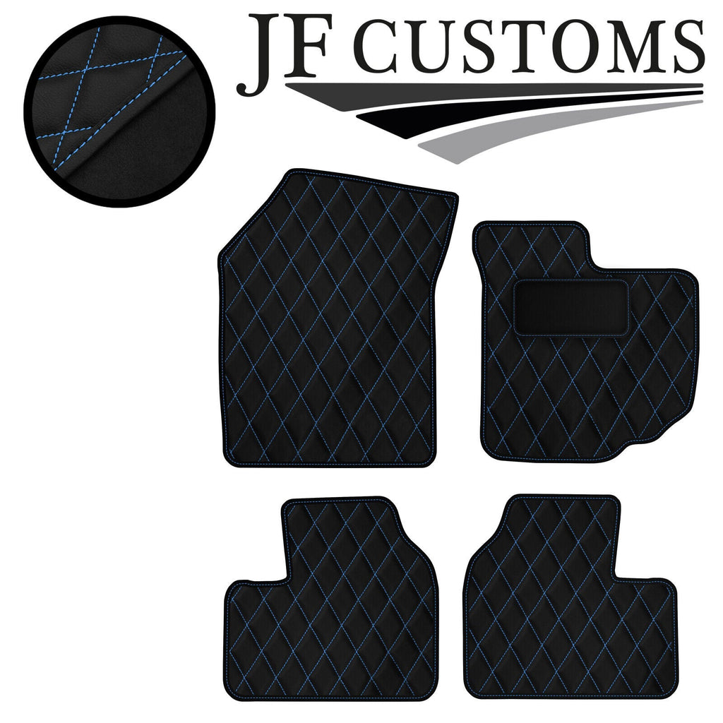 L BLUE DIAMOND STITCH VINYL 4XTAILORED FLOOR CARPET FOR SUZUKI SWIFT 05-10 JF1