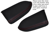 RED STITCH 2X FRONT DOOR ARMREST LEATHER SKIN COVERS FITS HONDA ACCORD 03-07