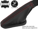 RED STITCH TOP GRAIN LEATHER HANDBRAKE GAITER FITS FORD TRANSIT CONNECT 02-09