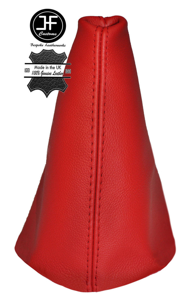 RED LEATHER MANUAL GEAR STICK GAITER COVER FITS LAND ROVER FREELANDER 03-05