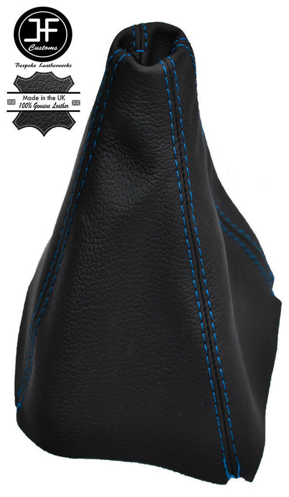 BLUE STITCHING FITS HYUNDAI I10  2007-2014 REAL LEATHER GEAR STICK GAITER