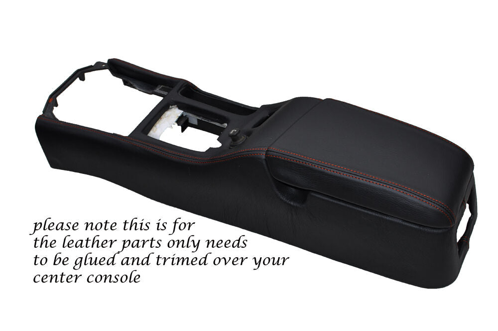 ORANGE STITCH CENTRE CONSOLE & ARMREST COVERS FITS NISSAN S13 200SX 180SX 88-93