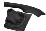 FITS SEAT IBIZA  99-01 GEAR & HANDBRAKE GAITER black stitching set CUSTOM NEW