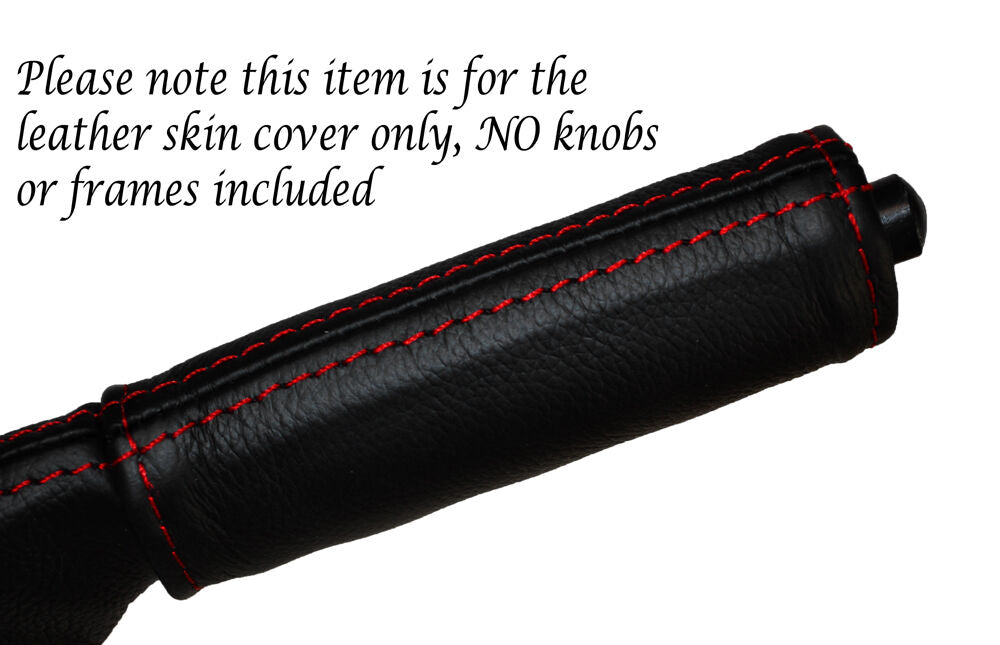 RED STITCH HANDBRAKE HANDLE LEATHER SKIN COVER FITS LOTUS ELAN M100 SE