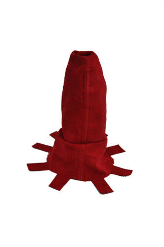 FITS HONDA CIVIC TYPE R MK8 GEAR GAITER RED PU SUEDE NEW CUSTOM NEW MADE IN UK