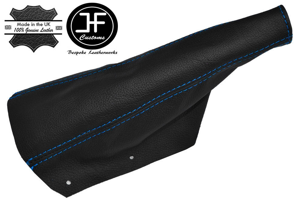 BLUE STITCH LEATHER FITS MINI COOPER CLASSIC UP TO 2000 YEAR HANDBRAKE GAITER