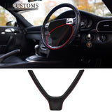 RED STITCH STEERING WHEEL LOWER TRIM COVER+FRAME FOR PORSCHE 911 997 987