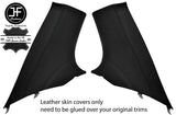 BLACK&BLACK LEATHER 2X REAR C PILLAR COVER FOR MITSUBISHI LANCER EVO 10 X 08-16