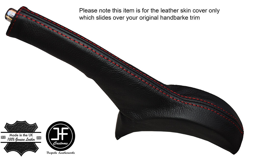 RED STITCHING LEATHER HANDBRAKE GAITER FITS SUZUKI ALTO 2009-2016 CUSTOM NEW