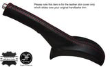 RED STITCHING LEATHER HANDBRAKE GAITER FITS SUZUKI ALTO 2009-2016 CUSTOM NEW