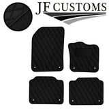 BLACK DIAMOND STITCH VINYL 4XTAILORED FLOOR CARPET FOR VOLVO S90 V90 16-21 JF1