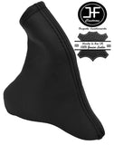 BLACK LEATHER BLACK STITCH HANDBRAKE GAITER FITS HONDA CIVIC MK IX 9 2012-2015