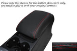 RED STITCHING FITS AUDI Q5 2008-2013+ LEATHER ARMREST SKIN COVER ONLY CUSTOM NEW