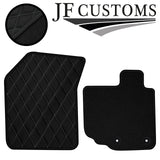 GREY DIAMOND STITCH VINYL 4X TAILORED FLOOR CARPETS FOR SUZUKI SPLASH 08-14