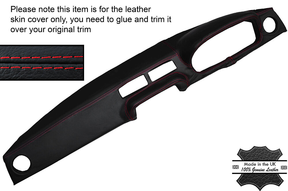 RED STITCHING DASH DASHBOARD LEATHER COVER FITS MAZDA RX7 1979-1985 CUSTOM NEW