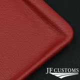 D RED LEATHER COVERED CONSOLE CUP HOLDER TRIM FITS MERCEDES W126 S CLASS 79-91