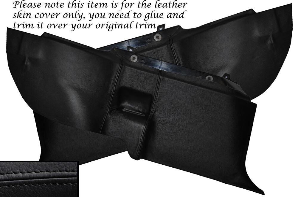 BLACK STITCH 2X REAR SIDE BOTTOM SEAT TRIM SKIN COVERS FITS TOYOTA CELICA 78 79